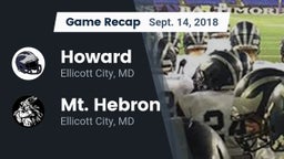 Recap: Howard  vs. Mt. Hebron  2018