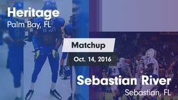 Matchup: Heritage vs. Sebastian River  2016