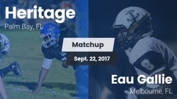 Matchup: Heritage vs. Eau Gallie  2017