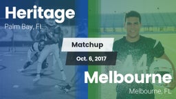 Matchup: Heritage vs. Melbourne  2017
