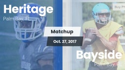 Matchup: Heritage vs. Bayside  2017