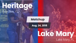 Matchup: Heritage vs. Lake Mary  2018