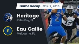 Recap: Heritage  vs. Eau Gallie  2018