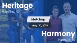 Matchup: Heritage vs. Harmony  2019