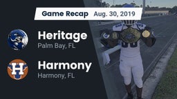 Recap: Heritage  vs. Harmony  2019