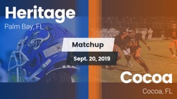 Matchup: Heritage vs. Cocoa  2019