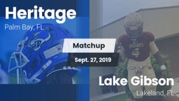 Matchup: Heritage vs. Lake Gibson  2019