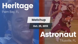 Matchup: Heritage vs. Astronaut  2019