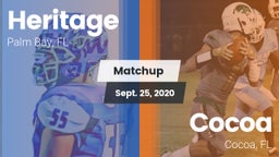 Matchup: Heritage vs. Cocoa  2020