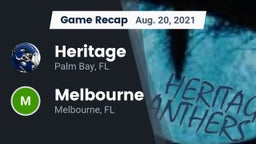 Recap: Heritage  vs. Melbourne  2021