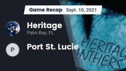 Recap: Heritage  vs. Port St. Lucie 2021