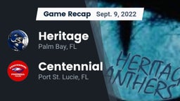 Recap: Heritage  vs. Centennial  2022