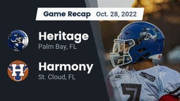 Recap: Heritage  vs. Harmony  2022