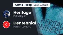 Recap: Heritage  vs. Centennial  2023