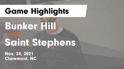 Bunker Hill  vs Saint Stephens  Game Highlights - Nov. 24, 2021