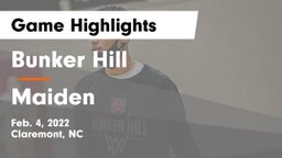 Bunker Hill  vs Maiden  Game Highlights - Feb. 4, 2022