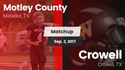 Matchup: Motley County vs. Crowell  2017