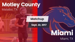 Matchup: Motley County vs. Miami  2017