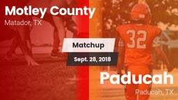 Matchup: Motley County vs. Paducah  2018