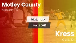 Matchup: Motley County vs. Kress  2018