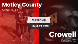 Matchup: Motley County vs. Crowell  2019