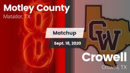 Matchup: Motley County vs. Crowell  2020