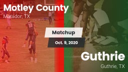 Matchup: Motley County vs. Guthrie  2020