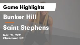 Bunker Hill  vs Saint Stephens  Game Highlights - Nov. 23, 2021