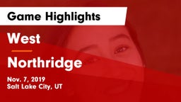 West  vs Northridge Game Highlights - Nov. 7, 2019