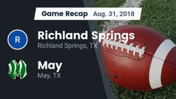 Recap: Richland Springs  vs. May  2018