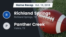Recap: Richland Springs  vs. Panther Creek  2018