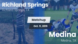 Matchup: Richland Springs vs. Medina  2019