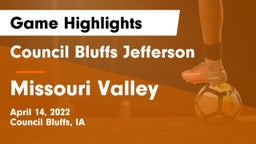 Council Bluffs Jefferson  vs Missouri Valley Game Highlights - April 14, 2022