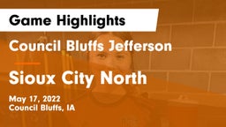 Council Bluffs Jefferson  vs Sioux City North  Game Highlights - May 17, 2022