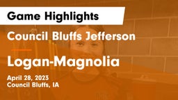 Council Bluffs Jefferson  vs Logan-Magnolia  Game Highlights - April 28, 2023