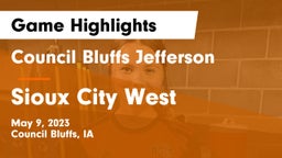 Council Bluffs Jefferson  vs Sioux City West   Game Highlights - May 9, 2023