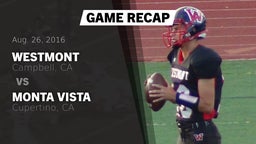 Recap: Westmont  vs. Monta Vista  2016