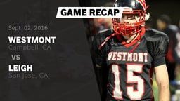 Recap: Westmont  vs. Leigh  2016