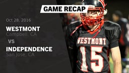 Recap: Westmont  vs. Independence  2016