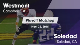 Matchup: Westmont vs. Soledad  2016