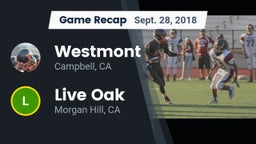 Recap: Westmont  vs. Live Oak  2018