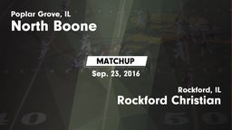 Matchup: North Boone vs. Rockford Christian  2016