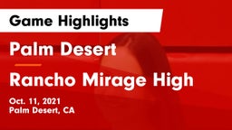 Palm Desert  vs Rancho Mirage High Game Highlights - Oct. 11, 2021