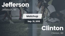 Matchup: Jefferson vs. Clinton  2016