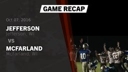 Recap: Jefferson  vs. McFarland  2016