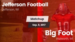 Matchup: Jefferson Football vs. Big Foot  2017