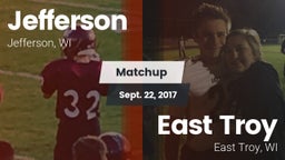Matchup: Jefferson Football vs. East Troy  2017