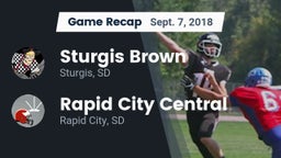 Recap: Sturgis Brown  vs. Rapid City Central  2018