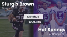 Matchup: Sturgis Brown vs. Hot Springs  2018