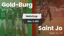 Matchup: Gold-Burg vs. Saint Jo  2017